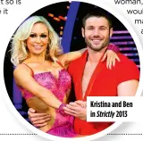  ?? ?? Kristina and Ben in Strictly 2013