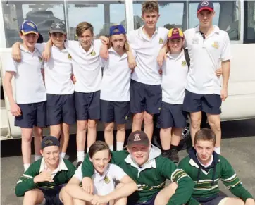  ??  ?? The year eight Marist Sion cricket team defeated Catholic College Sale to advance to the state quarter finals.Pictured back row from left Bryce Joyce, Sam Fusinato, Liam Serong, Nathan Whitten, Patrick Ireland, Thomas Wans, Rhys Galvin, front row Fintan Fox, Riley Ferguson, Matthew Roberts, Vinnie Caia.