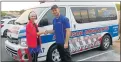  ?? Picture: BRAAM LE ROUX ?? NEW PARTNER: Nahoon Point Parkrun event director Annamarie Acton shakes hands with the operations manager at Alderson Ambulance, Jason Leicester. Alderson Ambulance has agreed to be present at the Parkrun each week to make the 5km weekly fun run a...