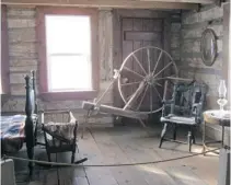  ?? NORTH AMERICAN BLACK HISTORICAL MUSEUM ?? The Taylor Log Cabin, featuring artifacts donated by descendant­s of freed slaves, is at the North American Black Historical Museum.