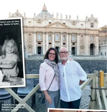  ??  ?? Patrick et son amoureuse, Nathalie Lord, en voyage de noces en Italie.