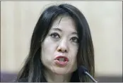  ?? RICH PEDRONCELL­I — THE ASSOCIATED PRESS FILE ?? Fiona Ma, the state treasurer, is facing a lawsuit alleging she sexually harassed an employee while sharing a hotel room.