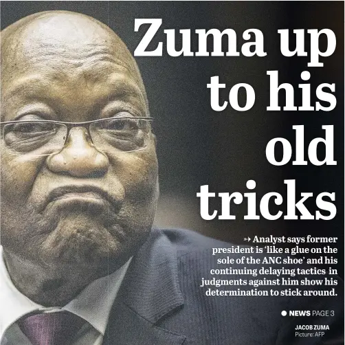  ?? Picture: AFP ?? JACOB ZUMA