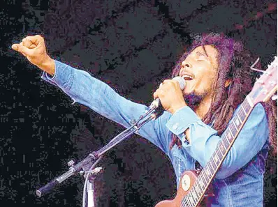  ?? JEFF ALBERTSON ?? Bob Marley performing, 1978, Massachuse­tts, USA.