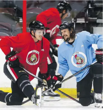  ?? TONY CALDWELL/FILES ?? Dion Phaneuf, left, got dealt a while ago and Erik Karlsson, right, could be next.