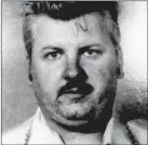  ?? AP ?? Officials are working to identify the remains of eight unknown victims of serial killer John Wayne Gacy.