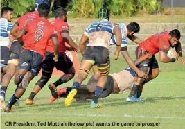  ??  ?? CR President Ted Muttiah (below pic) wants the game to prosper