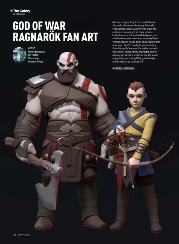 ArtStation - The game of year- God Of War Ragnarok fan art (no