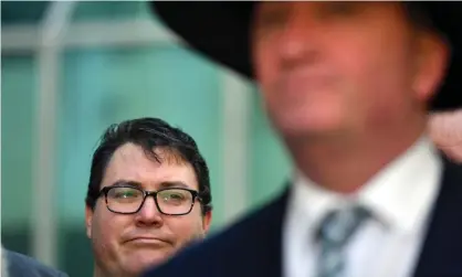  ??  ?? ‘Some Nationals believe George Christense­n has been preparing to part company with the government, using the lack of support for a banking inquiry as the trigger point to go full outsider.’ Photograph: Mick Tsikas/AAP
