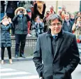  ??  ?? Carles Puigdemont in Brussels, where he headed after being ousted by Spain