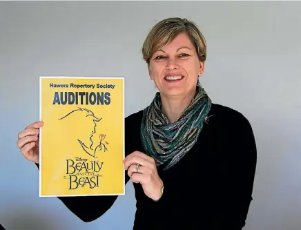  ?? PETRA FINER ?? Sam Turner is excited to direct Hawera Repertory’s 2017 Beauty and the Beast production.