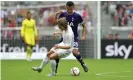  ?? Photograph: BPI/Shuttersto­ck ?? Dele Alli bamboozles Luka Modric at the Allianz Arena, when Spurs played Real Madrid at the pre-season Audi Cup in 2015.