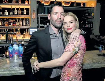  ?? PHILLIP FARAONE/ GETTY IMAGES ?? Michael Polish, left, and Kate Bosworth attend the HFPA’s and InStyle’s Celebratio­n of the 2018 Golden Globe Awards Season and the Unveiling of the Golden Globe Ambassador at Catch on Nov. 15 in West Hollywood, Calif.