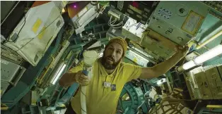 ?? NETFLIX VIA AP ?? Adam Sandler stars as a Czech cosmonaut in “Spaceman,” streaming on Netflix.