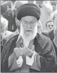  ?? Iranian Presidenti­al Website ?? AYATOLLAH Ali Khamenei leads a prayer for Eid al-Fitr, the end of Ramadan, in Tehran.