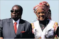  ?? Picture: Reuters ?? Zimbabwe’s President Robert Mugabe and his wife Grace. Independen­t Foreign Service