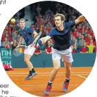  ??  ?? Jamie and Andy on way to Davis Cup title