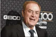  ?? RICHARD SHOTWELL / INVISION ?? NBC football announcer Al Michaels has long slipped in references to wagering and point spreads into his broadcasts. Now legalized betting on sports may bring more of such commentary.