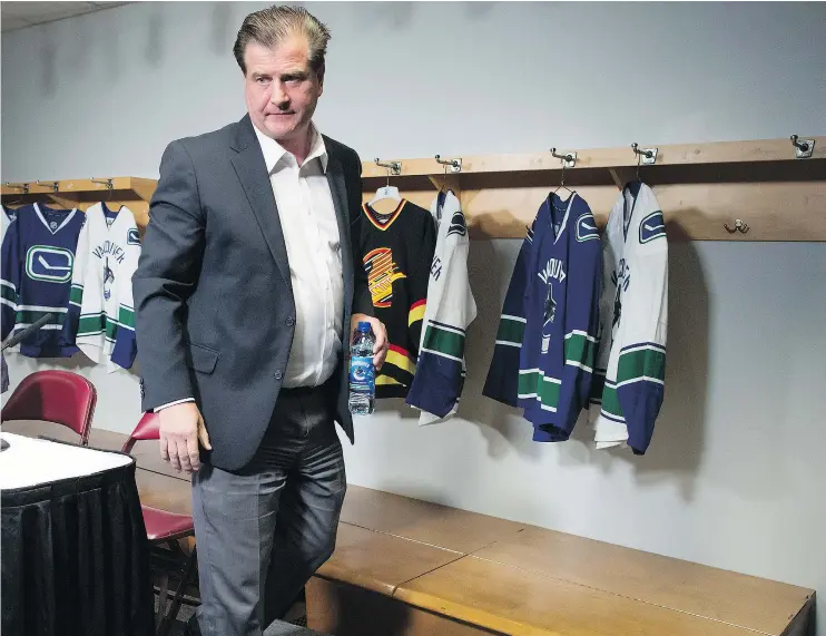  ?? — THE CANADIAN PRESS FILES ?? Canucks GM Jim Benning is in the driver’s seat because he has something a lot of teams covet, a good defensive defenceman in Chris Tanev.