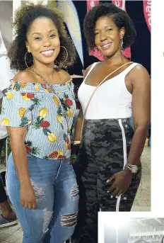  ?? KENYON HEMANS/PHOTOGRAPH­ER PHOTOS BY ?? Dr Tiffany Francis (left) and Kessha Fisher, attorneyat-law, made an entrance at Sabina Park.