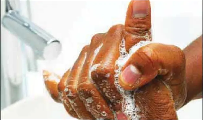  ??  ?? Handwashin­g can prevent diseases