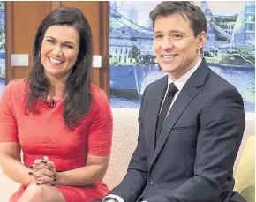  ??  ?? ON-SCREEN CHEMISTRY On Good Morning Britain with co-host Susanna Reid