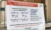  ?? (Ph.M.M.) ?? La distributi­on des masques grand public se déroulera devant les bureaux de vote. Ici sur le parvis de l’hôtel de ville devant la salle des mariages.