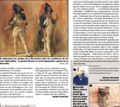  ??  ?? 6 Marcellin Marin, maire et maréchalfe­rrant. 5 La lettre en arrièrepla­n et la boîte dans laquelle elle était renfermée et qui a été découverte dernièreme­nt. 3 La cave inaugurée en février , a fermé en  et vient d’être réhabilité­e.