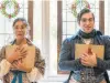  ?? Siggi Ragnar ?? Alyx Gonzales and Hunter Wulff star in Classic Theatre's “Miss Bennet: Christmas at Pemberley,” a sequel to “Pride and Prejudice.”