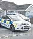  ?? ?? Police at the home in The Crossway, Portcheste­r