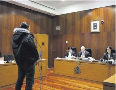  ?? El Periódico ?? Pulido Espinoza durante la declaració­n en el juicio.