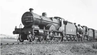  ??  ?? Even after drafting in a batch of ex-L&NWR ‘Claughton’ class 4-6-0s with ROD tenders and the introducti­on of the Fowler ‘Patriot’ and Stanier ‘Jubilee’ class 4-6-0s between Leeds and Carlisle there were still occasions when single or double-headed Compounds worked the principal Anglo-Scottish expresses between Leeds and Carlisle. On 5 March 1938, Holbeck shed, Leeds must have been short of 4-6-0s and so Nos 930 and 932 were booked to work the down ‘Thames-Clyde Express’, which is seen near Cononley. These Compounds were both built by the Vulcan Foundry, being completed in May and June 1927 respective­ly (Works
Nos 4028 and 4030) – No 930 would be withdrawn in April 1957 and No 932 in May 1956. Apart from a short 1 in 229 gradient for down trains into Cononley, this was a 3½ mile stretch of level track that offered a respite for the fireman before the 1 in 719/213 climb into Skipton.