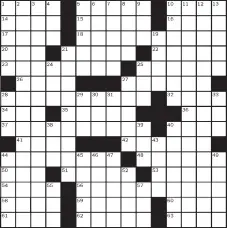  ??  ?? PUZZLE BY: JACOB STULBERG NO. 0317