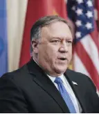  ??  ?? Pompeo will deliver a speech in Cairo on the US commitment to peace, prosperity, stability, and security in the Middle East