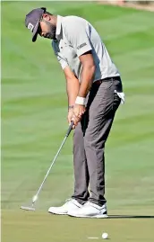  ?? —
AP ?? Sahith Theegala watches his putt on the eighth hole during the Phoenix Open golf tournament in Scottsdale, Arizona (USA), on Friday.