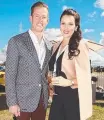  ??  ?? V8 Supercar driver James Courtney and his wife Carys.