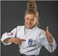  ?? Foto Gabriela Sabau/IJF ?? Maruša Štangar dobro razpoložen­a pričakuje svoj petkov dan D na evropskem prvenstvu v Lizboni.