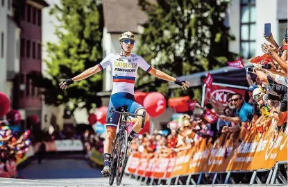  ??  ?? NachVuelta 2017 und Giro 2018 siegte der Slowene Mohoric auch bei der Österreich- Rundfahrt