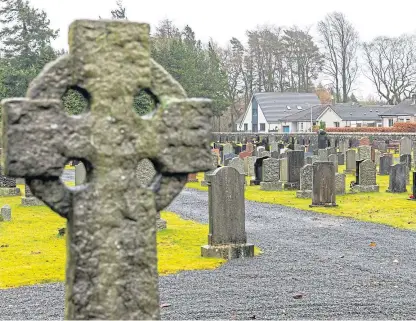  ?? Picture: Steven Brown. ?? Kinross North Cemetery could double in size to address a critical shortage of graves across Perth and Kinross.