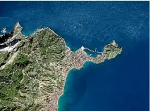  ?? PHOTO: GETTY IMAGES ?? A satellite image shows Ceuta, an autonomous city of Spain on the north coast of Africa and favoured route to Europe for many migrants.