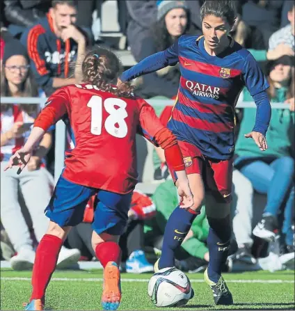  ?? FOTO: J.A. SIRVENT ?? Sandra Hernández Presente y futuro del Barça y del fútbol español