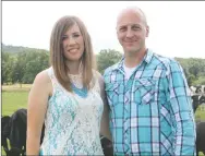  ??  ?? Michael, 36, and Kristi Weaver, 31, have been married about one year. They sheepishly admit they met on a dating service called Farmers Online. Living full-time on a farm is a dream come true, Kristi Weaver says. She grew up on a small sheep farm in...