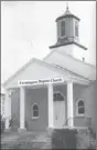  ?? PHOTO COURTESY ?? This is the original sanctuary for Farmington Baptist Church on West Main Street.