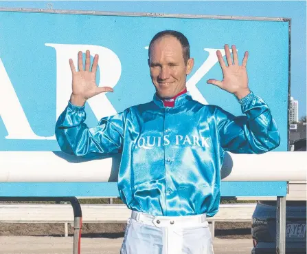  ?? Picture: GREG IRVINE/MAGIC MILLIONS ?? Daniel Griffin, 10 times jockeys premiershi­p winner, has been honoured by the turf club.