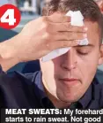  ?? ?? 4
Meat SweatS: My forehard starts to rain sweat. Not good