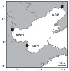  ??  ?? 1. 辽河口芦苇湿地; 2. 天津北大港滩涂湿地; 3. 黄河河口湿地图 1 环渤海湿地沉积物采样­点分布Fig. 1 Distributi­on of the sampling sites in Bohai Rim