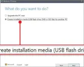  ?? ?? Select this option to create a Windows installati­on drive on your USB stick