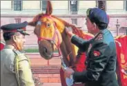  ??  ?? In 2008, the then Army chief General Deepak Kapoor handed over two stallions and four mares to the Bangladesh army as a token of