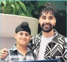  ?? ?? On Wednesday night, Punjabi actor-singer Jai Randhawa visited Jaspreet’s cart, offering to set up a restaurant for the boy’s family in Delhi’s Tilak Nagar