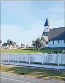  ?? PICTURE / FNDC ?? A footpath on Horeke Rd now links St Catherine’s Church with Okaihau.